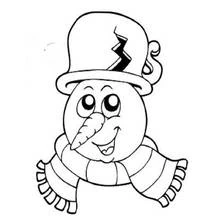 Coloring page: Snowman (Nature and Seasons) #89411 - Free Printable Coloring Pages