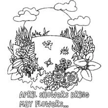 Spring Season (Nature and Seasons) coloring page #164769 to print and color