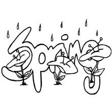 Spring Season (Nature and Seasons) coloring page #164783 to print and color
