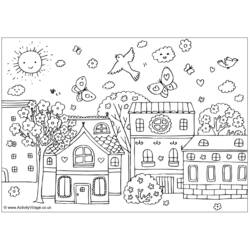 Spring Season (Nature and Seasons) coloring page #164787 to print and color