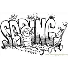 Spring Season (Nature and Seasons) coloring page #164892 to print and color