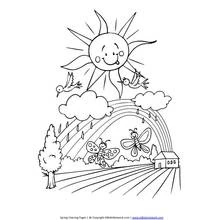 Spring Season (Nature and Seasons) coloring page #165004 to print and color