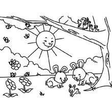 Spring Season (Nature and Seasons) coloring page #165080 to print and color