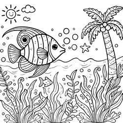 Coloring page: Summer (Nature and Seasons) #218920 - Free Printable Coloring Pages