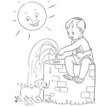 Summer season (Nature and Seasons) coloring page #165204 to print and color