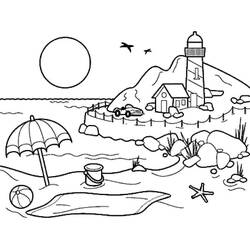 Coloring page: Summer season (Nature and Seasons) #165390 - Free Printable Coloring Pages