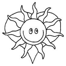 Sun (Nature and Seasons) coloring page #157979 to print and color