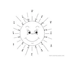 Sun (Nature and Seasons) coloring page #158103 to print and color