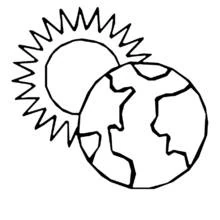 Sun (Nature and Seasons) coloring page #158133 to print and color