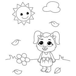 Sun (Nature and Seasons) coloring page #172434 to print and color