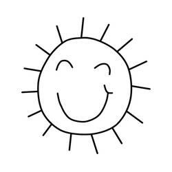 Sun (Nature and Seasons) coloring page #172440 to print and color