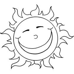 Sun (Nature and Seasons) coloring page #172449 to print and color