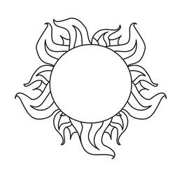 Sun (Nature and Seasons) coloring page #172451 to print and color