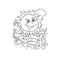 Sun (Nature and Seasons) coloring page #172469 to print and color