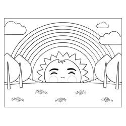 Sun (Nature and Seasons) coloring page #172472 to print and color