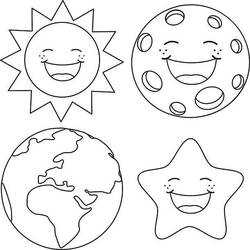Sun (Nature and Seasons) coloring page #172479 to print and color