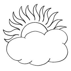 Coloring page: Sun and Cloud (Nature and Seasons) #156169 - Free Printable Coloring Pages