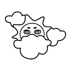 Coloring page: Sun and Cloud (Nature and Seasons) #156239 - Free Printable Coloring Pages