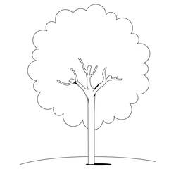 Coloring page: Tree (Nature and Seasons) #154670 - Free Printable Coloring Pages
