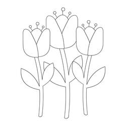 Tulip (Nature and Seasons) coloring page #161687 to print and color