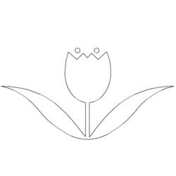 Tulip (Nature and Seasons) coloring page #161722 to print and color