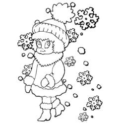 Winter Season (Nature and Seasons) coloring page #164429 to print and color