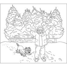 Winter Season (Nature and Seasons) coloring page #164528 to print and color