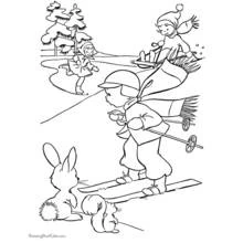 Winter Season (Nature and Seasons) coloring page #164531 to print and color