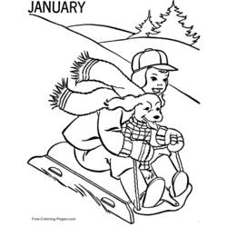 Winter Season (Nature and Seasons) coloring page #164539 to print and color