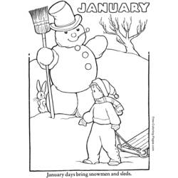 Winter Season (Nature and Seasons) coloring page #164677 to print and color