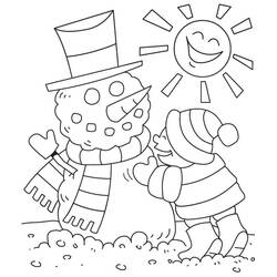 Winter Season (Nature and Seasons) coloring page #181199 to print and color