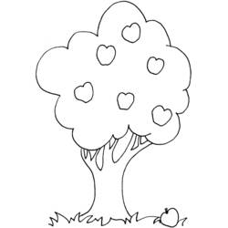 Coloring page: Apple tree (Nature) #163561 - Free Printable Coloring Pages