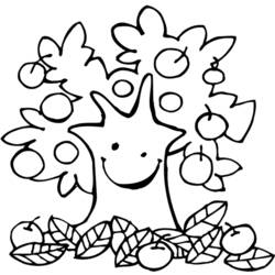 Coloring page: Apple tree (Nature) #163574 - Printable coloring pages