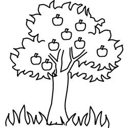 Coloring page: Apple tree (Nature) #163738 - Printable coloring pages