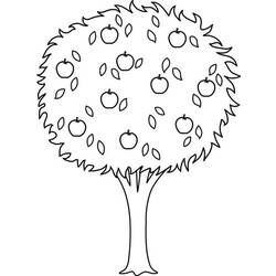 Coloring page: Apple tree (Nature) #163744 - Printable coloring pages