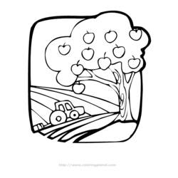 Coloring page: Apple tree (Nature) #163750 - Free Printable Coloring Pages
