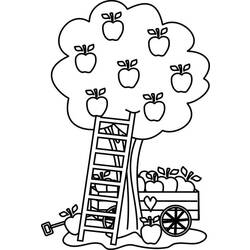 Coloring page: Apple tree (Nature) #163775 - Printable coloring pages
