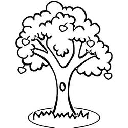 Coloring page: Apple tree (Nature) #163778 - Printable coloring pages