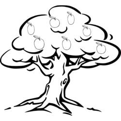Coloring page: Apple tree (Nature) #163779 - Free Printable Coloring Pages