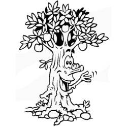 Coloring page: Apple tree (Nature) #163785 - Free Printable Coloring Pages