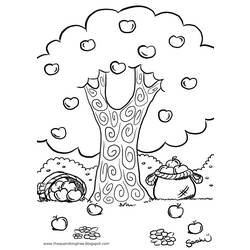 Coloring page: Apple tree (Nature) #163809 - Printable coloring pages