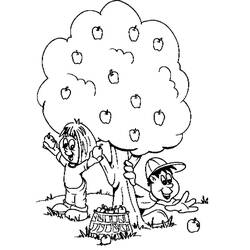 Coloring page: Apple tree (Nature) #163856 - Free Printable Coloring Pages