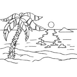 Coloring page: Beach (Nature) #158980 - Printable coloring pages