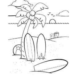 Coloring page: Beach (Nature) #159002 - Printable coloring pages