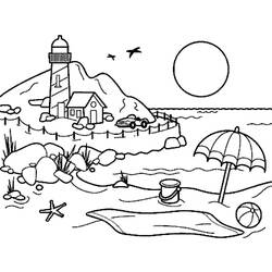 Coloring page: Beach (Nature) #159003 - Printable coloring pages