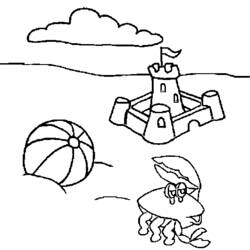 Coloring page: Beach (Nature) #159015 - Free Printable Coloring Pages