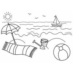 Coloring page: Beach (Nature) #159019 - Printable coloring pages