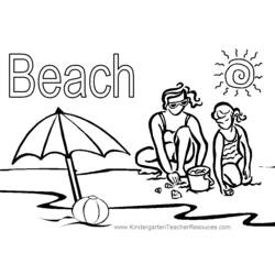 Coloring page: Beach (Nature) #159023 - Free Printable Coloring Pages