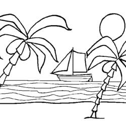 Coloring page: Beach (Nature) #159026 - Printable coloring pages