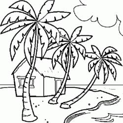 Coloring page: Beach (Nature) #159027 - Free Printable Coloring Pages
